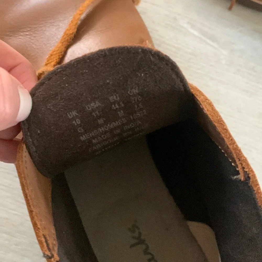 Clark's‎ bushacre 2 chukka boots 11 lace up leather tan cognac winter fall